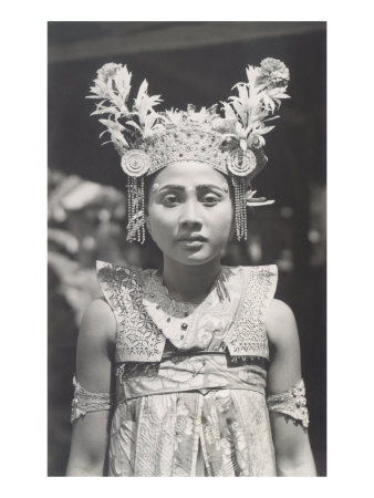 Balinese Temple Dancer Giclee Print Balinese Temple Dancer Giclee Print