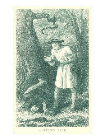 Scene from A Winters Tale Giclee Print Scene from A Winters Tale Giclee Print