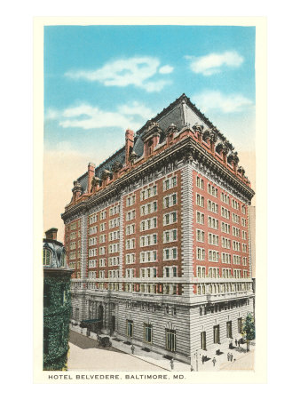 Hotel Belvedere, Baltimore, Maryland Giclee Print Hotel Belvedere, Baltimore, Maryland Giclee Print