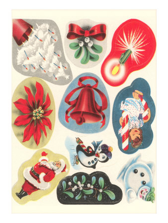 Christmas Seals Giclee Print Christmas Seals Giclee Print