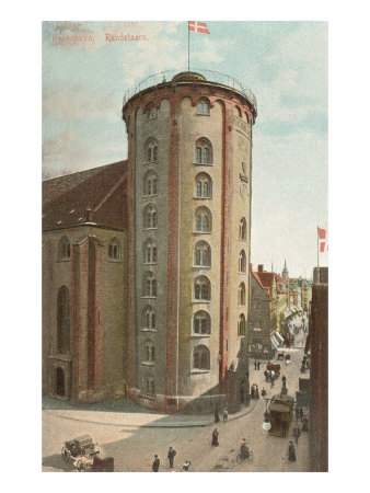 Round Tower, Copenhagen, Denmark Giclee Print Round Tower, Copenhagen, Denmark Giclee Print