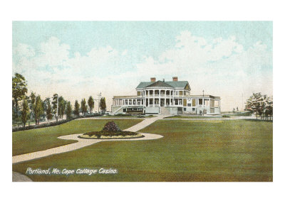 Cape Cottage Casino, Portland, Maine Giclee Print Cape Cottage Casino, Portland, Maine Giclee Print