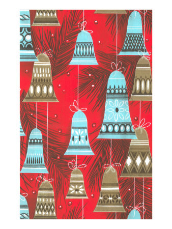 Modern Ornament Christmas Wrapping Giclee Print Modern Ornament Christmas Wrapping Giclee Print