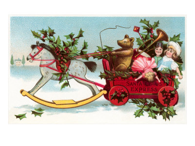 Santa Claus Express, Toys Giclee Print Santa Claus Express, Toys Giclee Print
