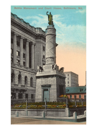 Battle Monument, Baltimore, Maryland Giclee Print Battle Monument, Baltimore, Maryland Giclee Print
