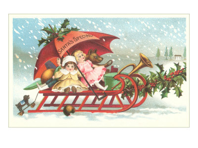 Toys on Sled Giclee Print Toys on Sled Giclee Print