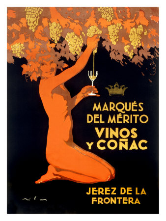 Marques Vinos y Cognac Giclee Print Marques Vinos y Cognac Giclee Print