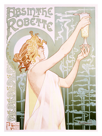 Absinthe Robette Giclee Print Absinthe Robette Giclee Print