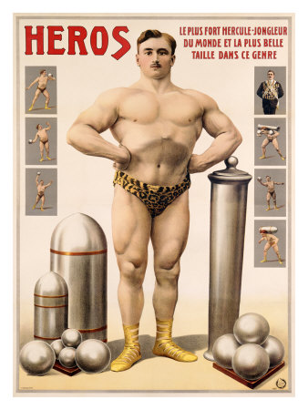 Heros Strong Man Giclee Print Heros Strong Man Giclee Print