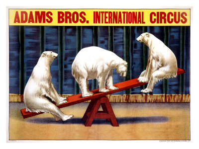 Adams Brothers Circus Giclee Print Adams Brothers Circus Giclee Print