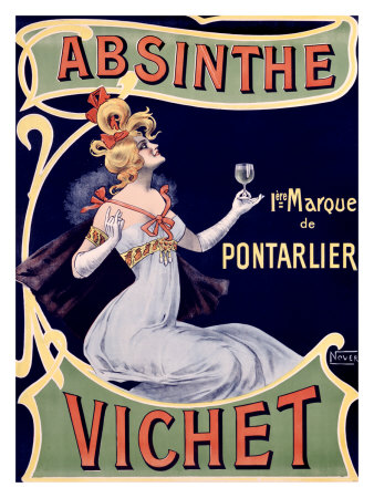 Absinthe Vichet Giclee Print Absinthe Vichet Giclee Print