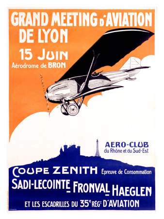 Grand Aviation, Meeting of Lyon Giclee Print Grand Aviation, Meeting of Lyon Giclee Print