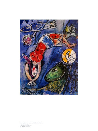 Blue Circus Print Blue Circus Print