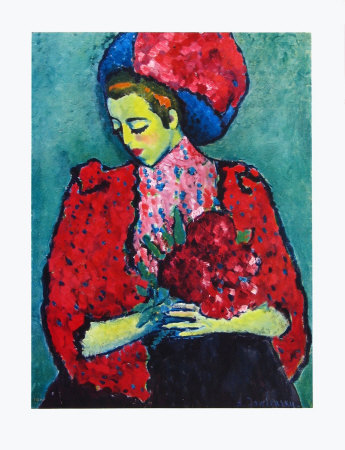 Girl with Peonies Collectable Print Girl with Peonies Collectable Print