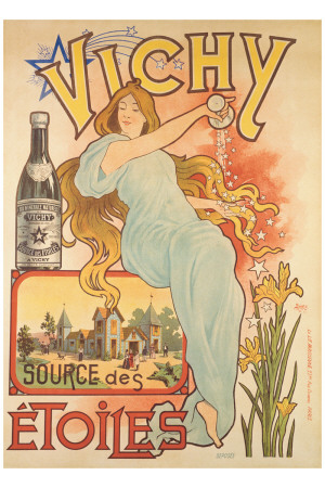 Vichy Etoiles Giclee Print Vichy Etoiles Giclee Print