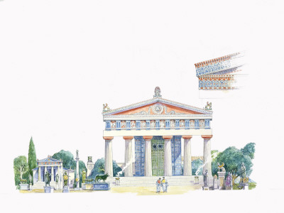 reconstruction of south. Reconstruction of Temple C