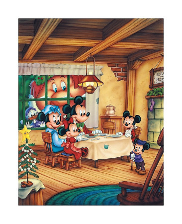 Mickey's Christmas Carol Giclee Print Mickey's Christmas Carol Giclee Print