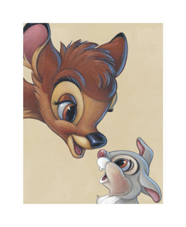 Bambi and Thumper: Best of Friends Giclee Print Bambi and Thumper: Best of Friends Giclee Print