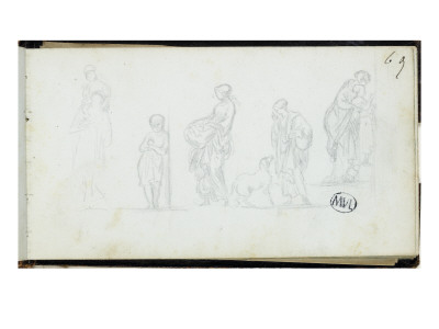 Carnet de croquis; etude de personnages