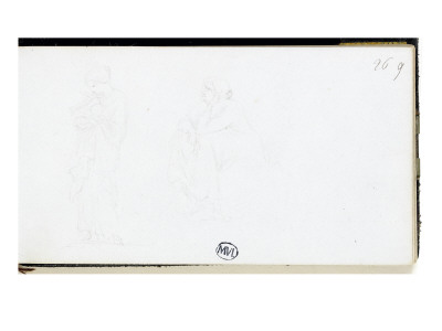 Carnet de croquis; etude de personnages