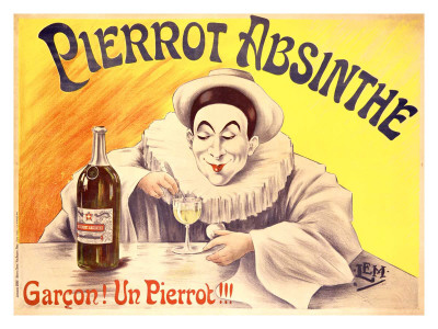 Pierrot Absinthe Giclee Print Pierrot Absinthe Giclee Print