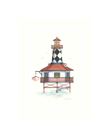 Safe Harbor Light Giclee Print Safe Harbor Light Giclee Print