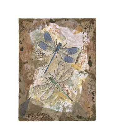 Honeycomb Dragonflies Giclee Print Honeycomb Dragonflies Giclee Print