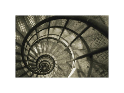 Spiral Staircase in Arc de Triomphe Giclee Print Spiral Staircase in Arc de Triomphe Giclee Print