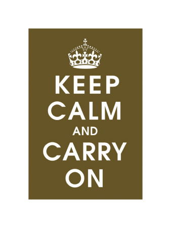 Keep Calm (chocolate) Giclee Print Keep Calm (chocolate) Giclee Print