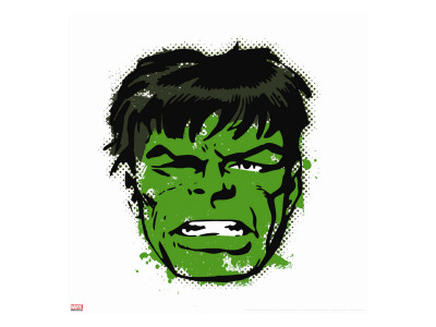 Marvel Comics Retro: The Incredible Hulk Stretched Canvas Print
