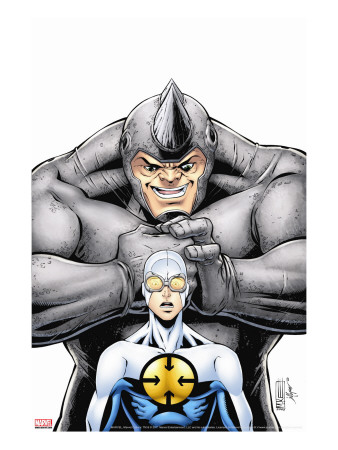 Gravity #2 Cover: Rhino and Gravity Stretched Canvas Print