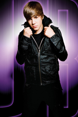 justin bieber black and white poster. Justin Bieber - Purple Poster
