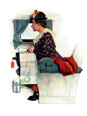"Airplane Trip" or "First Flight", June 4,1938 Giclee Print "Airplane Trip" or "First Flight", June 4,1938 Giclee Print