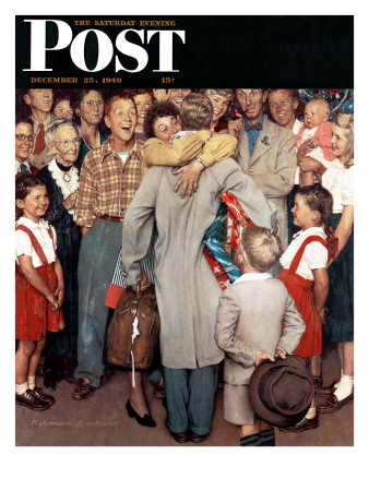 ampquotChristmasHomecomingampquotSaturdayEveningPostCoverDecember251948