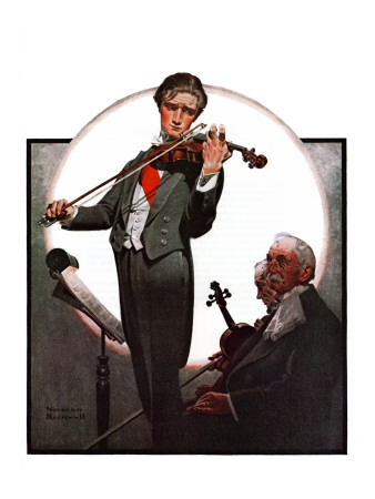 "Violin Virtuoso", April 28,1923 Giclee Print "Violin Virtuoso", April 28,1923 Giclee Print