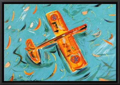 Airplane Framed Canvas Print Airplane Framed Canvas Print
