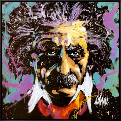 Einstein Framed Canvas Print Einstein Framed Canvas Print
