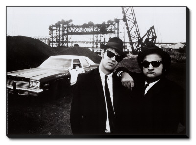 Blues Brothers Stretched Canvas Print Blues Brothers Stretched Canvas Print