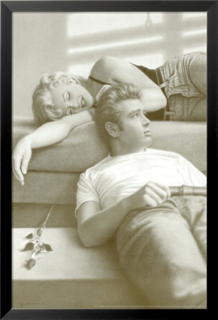 Flutesong, Marilyn Monroe and James Dean Lamina Framed Art Print Flutesong, Marilyn Monroe and James Dean Lamina Framed Art Print