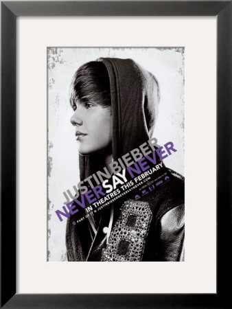 justin bieber black and white poster. Justin Bieber: Never Say Never