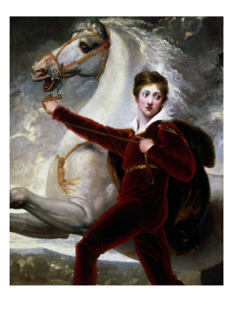 Portrait of a Boy in Red Velvet Suit