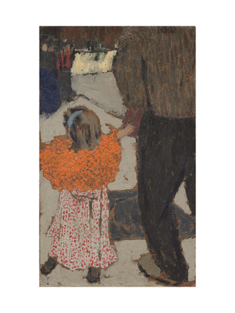 Child Wearing a Red Scarf C 1891