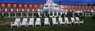 Adirondack Chairs in Front of a Hotel, Tadoussac Hotel, Quebec, Canada Wall Decal Adirondack Chairs in Front of a Hotel, Tadoussac Hotel, Quebec, Canada Wall Decal