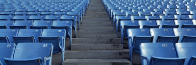 Empty Blue Seats in a Stadium, Soldier Field, Chicago, Illinois, USA Wall Decal Empty Blue Seats in a Stadium, Soldier Field, Chicago, Illinois, USA Wall Decal