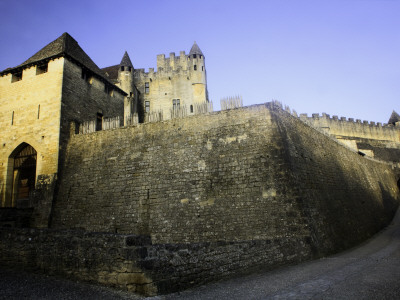 Fortified Castle Walls of Beynac Stretched Canvas Print
