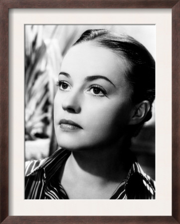 The Bed Jeanne Moreau 1954 Framed Print zoom view in room