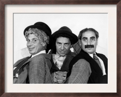 The Marx Brothers Harpo Marx Chico Marx Groucho Marx Late 1930s Framed