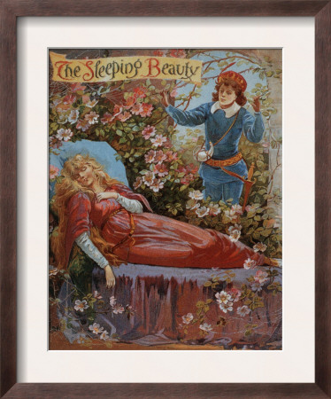 The Sleeping Beauty, Fairy Tales Children's Books Pantomimes Posters, UK, 1910 Framed Print The Sleeping Beauty, Fairy Tales Children's Books Pantomimes Posters, UK, 1910 Framed Print
