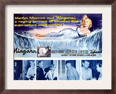 Niagara Marilyn Monroe 1953 Framed Print zoom view in room