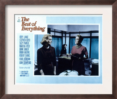 The Best of Everything Hope Lange Suzy Parker Joan Crawford 1959 Framed
